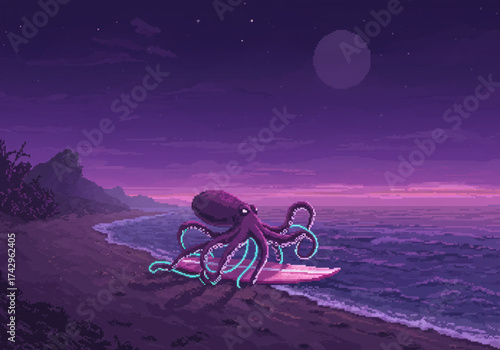 Surreal Pixel Art Worlds — Mythical, Sci-Fi, and Fantasy Landscapes with Absurd Dreamlike Details and Retro Aesthetic