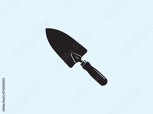 Modern Gardening Symbol Depicting Planting and Cultivation Tasks
