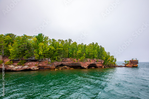 Hermit Island in the Apostle Islands, on Lake Superior in Northern Wisconsin