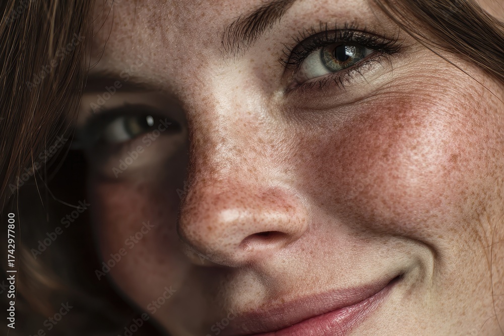 Fototapeta premium Studio portrait of a smiling adult woman