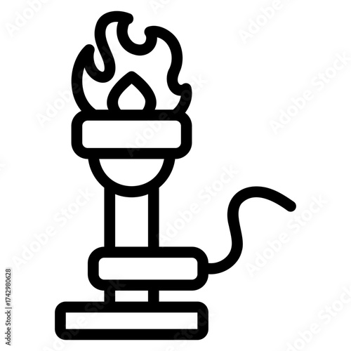 bunsen burner icon