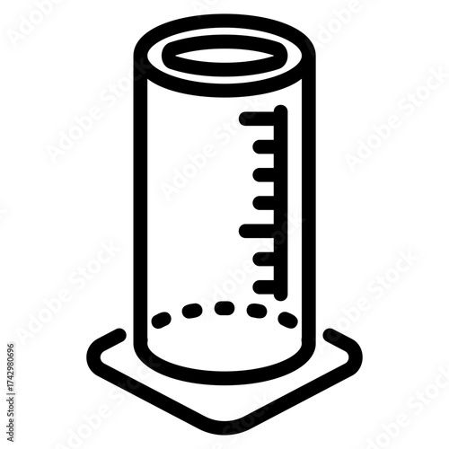 graduated cylinder icon