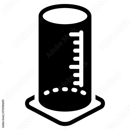 graduated cylinder icon