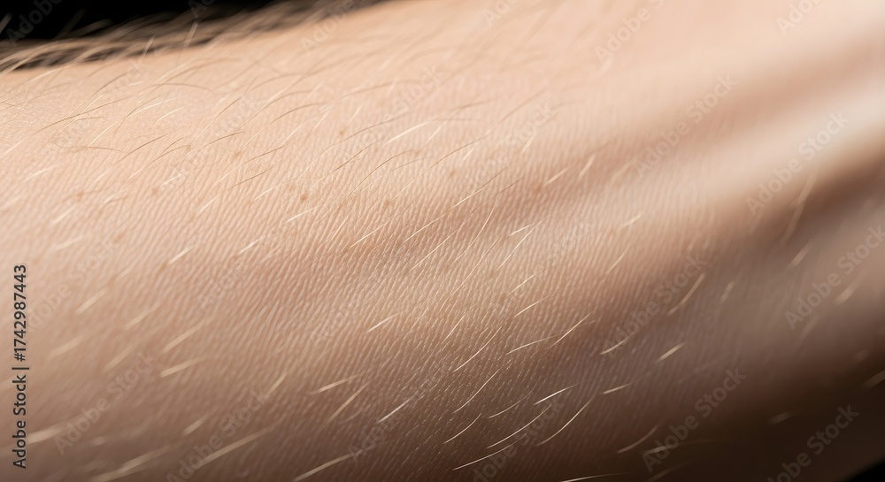 Fototapeta premium A close-up shot of human arm with hair.
