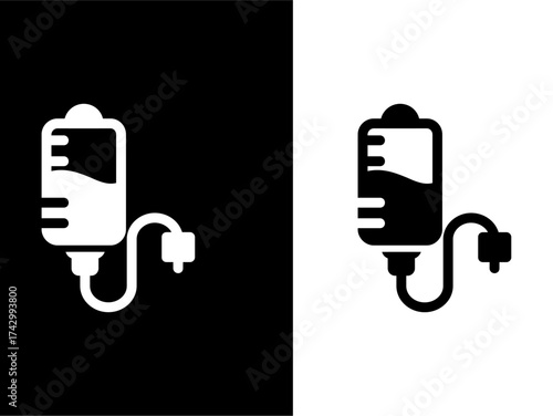 Intravenous Therapy IV Drip Bag Icon