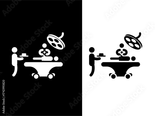 Surgical Operation in Operating Theater Icon
