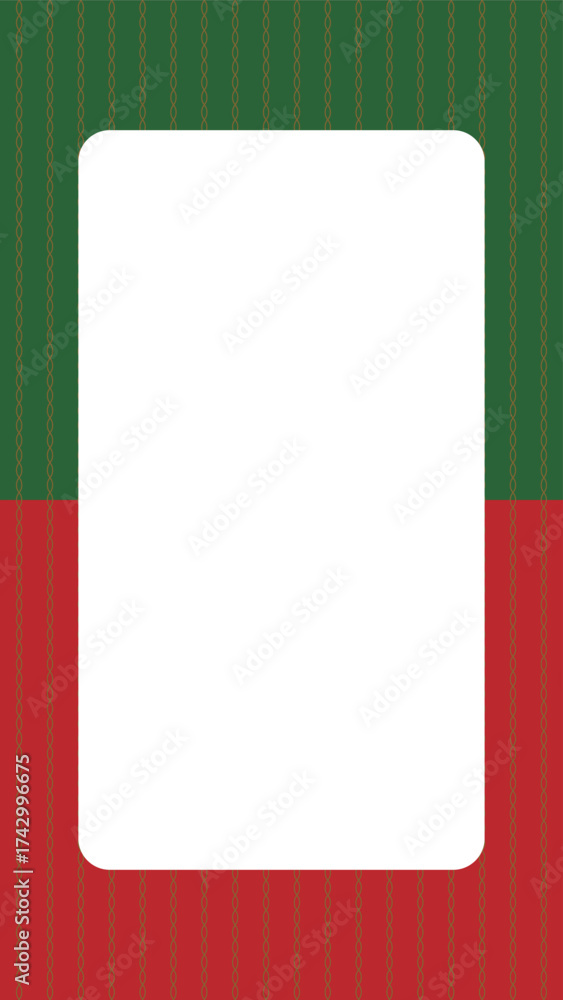 Fototapeta premium クリスマスをイメージした配色のシンプルな背景イラスト