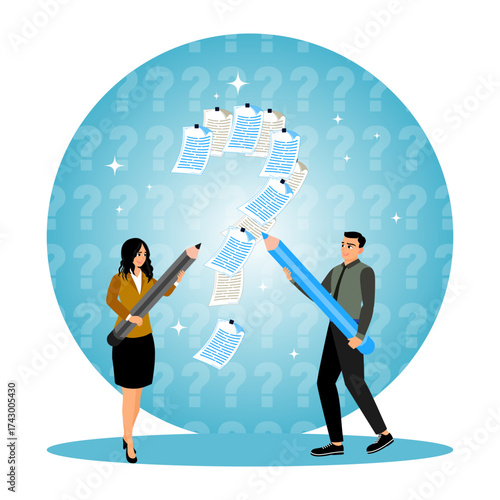 Business teams collaborate to solve problems with solution ideas.