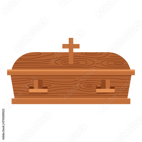 Closed Coffin with Cross