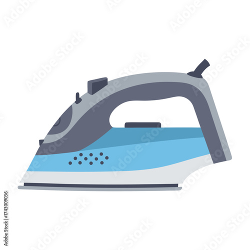 Modern electric iron vector illustration