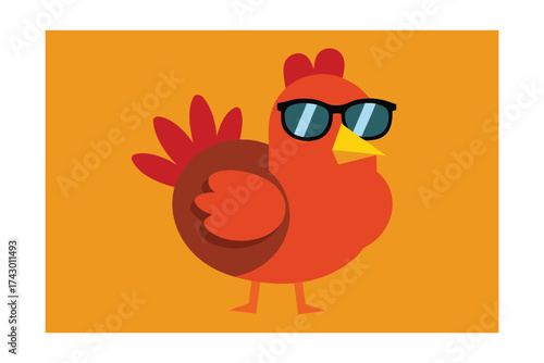 bird cartoon animal vector illustration funny cute design icon logo
