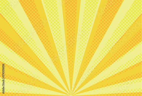 スクリーントーン　網点　黄色　模様　背景