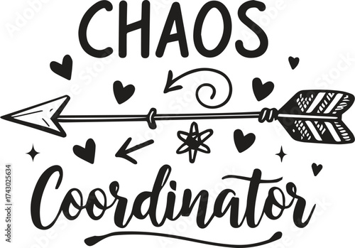 Chaos coordinator arrow heart design