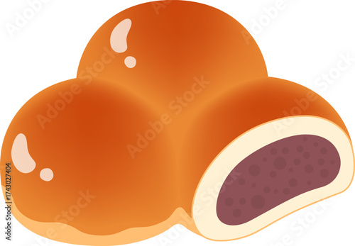 三色パンのアイコン