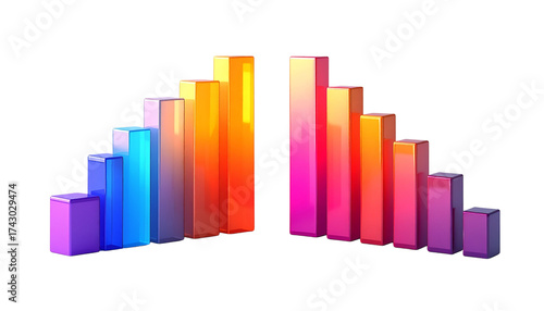 3D Bar Chart with Blocks Bundle, Two Variations, Isolated on Transparent Background Free Download 3D Bar Chart with Blocks Bundle, Two Variations, Isolated on Transparent Background - GFXLoad