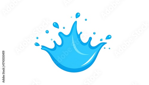 Water splash graphic