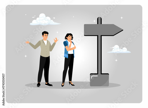 Business teams are confused about choosing decisions and determining the path to success.