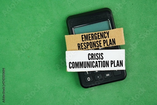 Cuadro en lienzo Two essential types of emergency plans are an Emergency Response Plan ERP and a