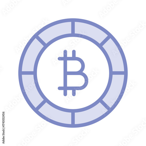 Cryptocurrency  duotone line icon , vector, pixel perfect, illustrator file 
