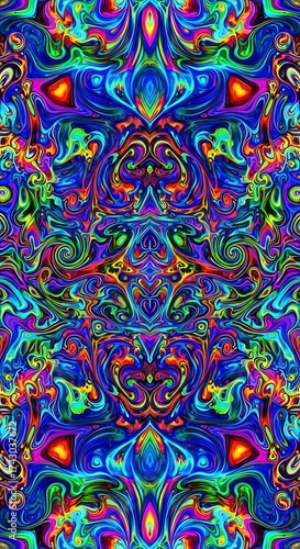 Psychedelic Abstract Pattern Design.