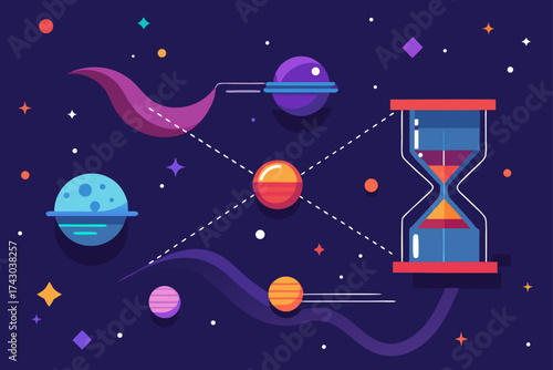 time travel interface with shifting geometric time