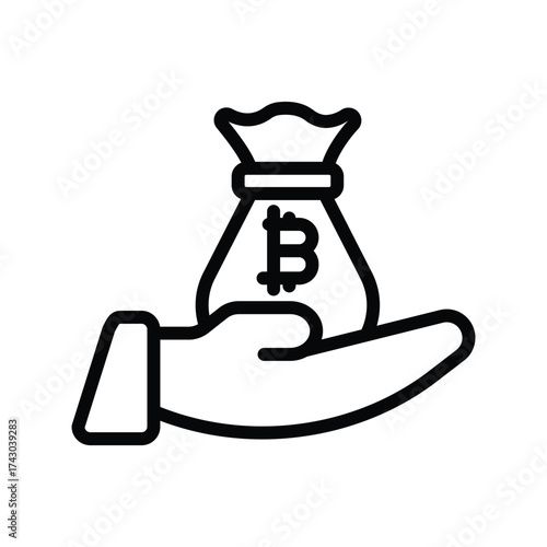 Loan  line icon , vector, pixel perfect, illustrator file 
