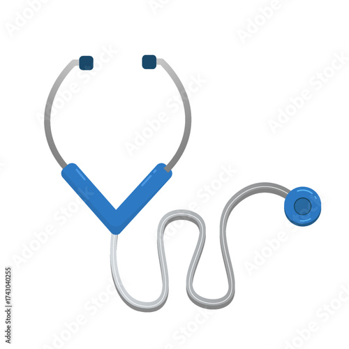 Medical stethoscope illustration tool for doctor nurse healthcare clinic hospital equipment design vector graphic