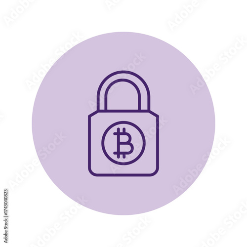 Bitcoin Security pentaglow , vector, pixel perfect, illustrator file 
