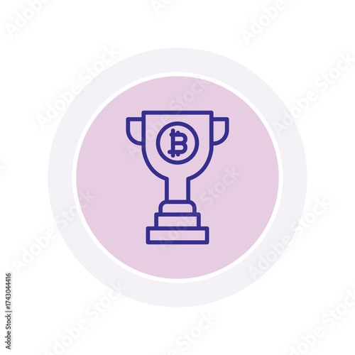 Crypto Reward color circle icon , vector, pixel perfect, illustrator file 
