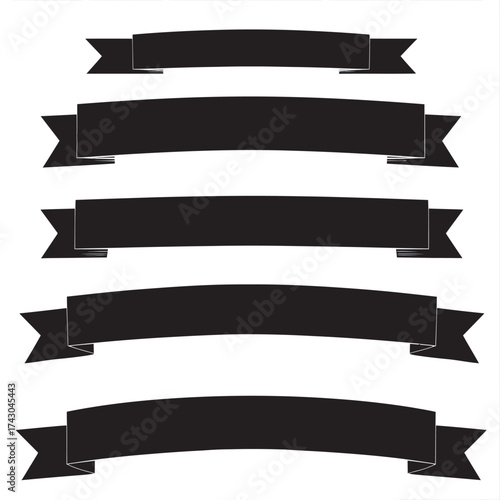 set of vector ribbons