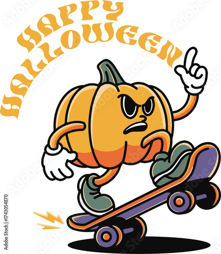 halloween characters vector illustration mascot