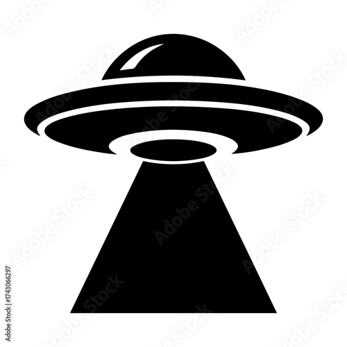 UFO black logo silhouette