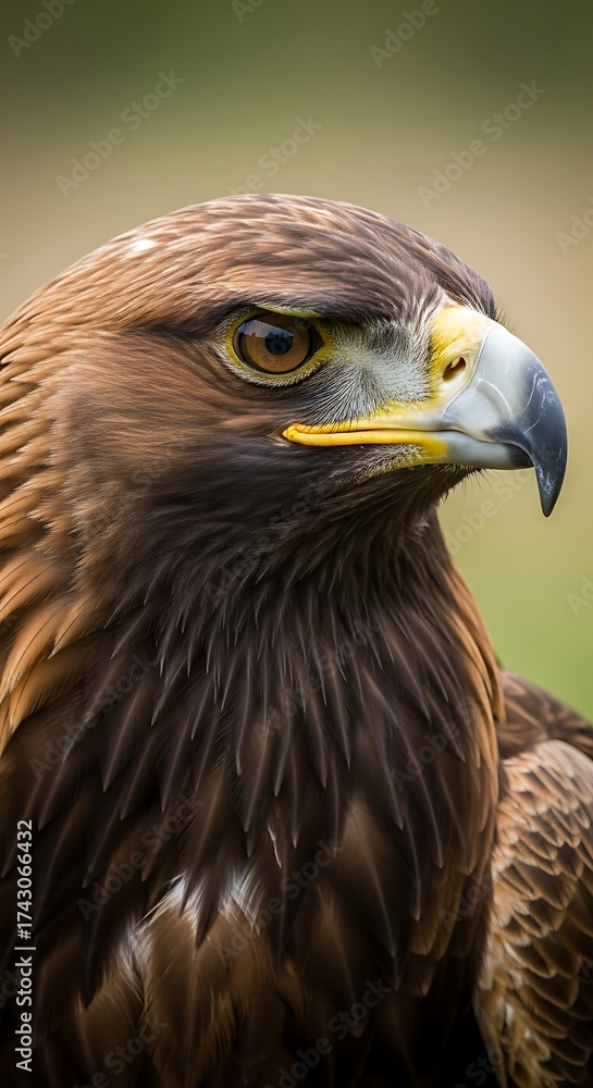 Obraz premium Golden Eagle Portrait Close Up.