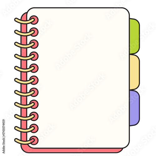 Notebook Colored Tabs