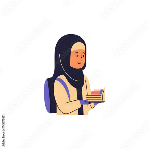 Muslim women wearing headscarves