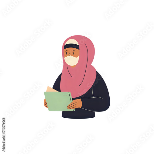 Muslim women wearing headscarves