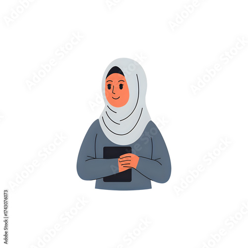 Muslim women wearing headscarves