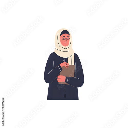 Muslim women wearing headscarves