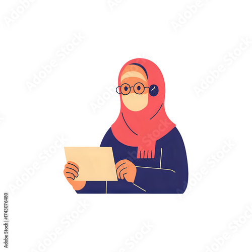 Muslim women wearing headscarves