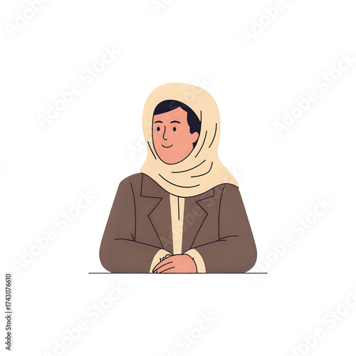 Muslim women wearing headscarves