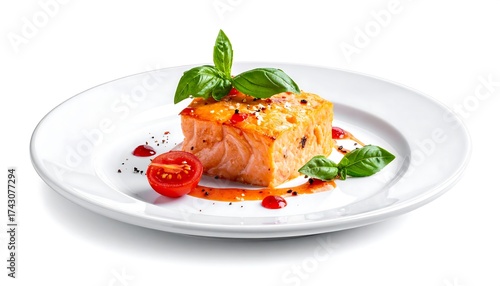 Grilled Salmon with Sauce