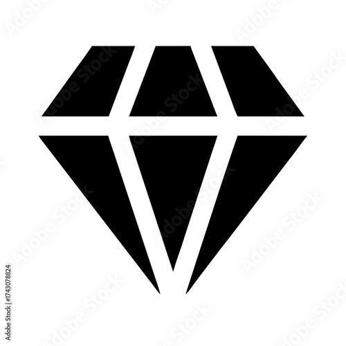 Vector art of diamond icon