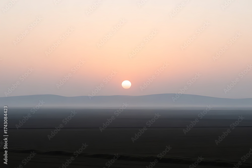 Fototapeta premium sunset in the mountains