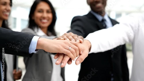 Diverse Group Handshake Collaboration Trust