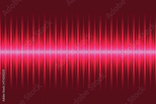 Pink Audio Waveform Art – Abstract Sound Signal Design. abstract red background with lines