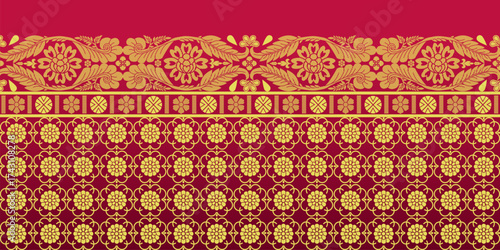 beautiful graphic saree design and this sari design is in Indian style which is for textile fashion industry and it can be used as wallpaper backdrop and website bg this style is originated in india 