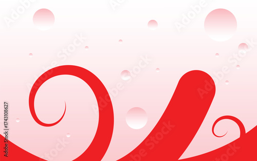 Red And Pink Simple Abstract Design Background