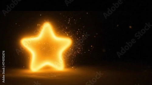 Wallpaper Mural Gold glow star Torontodigital.ca