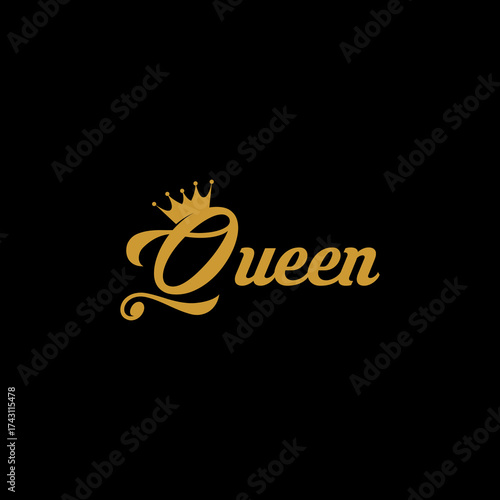 Queen logo vector
