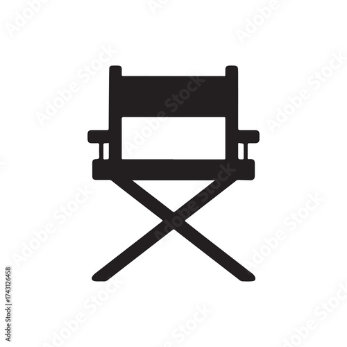 "Director Chair Icon Film Cinema Seat Symbol"